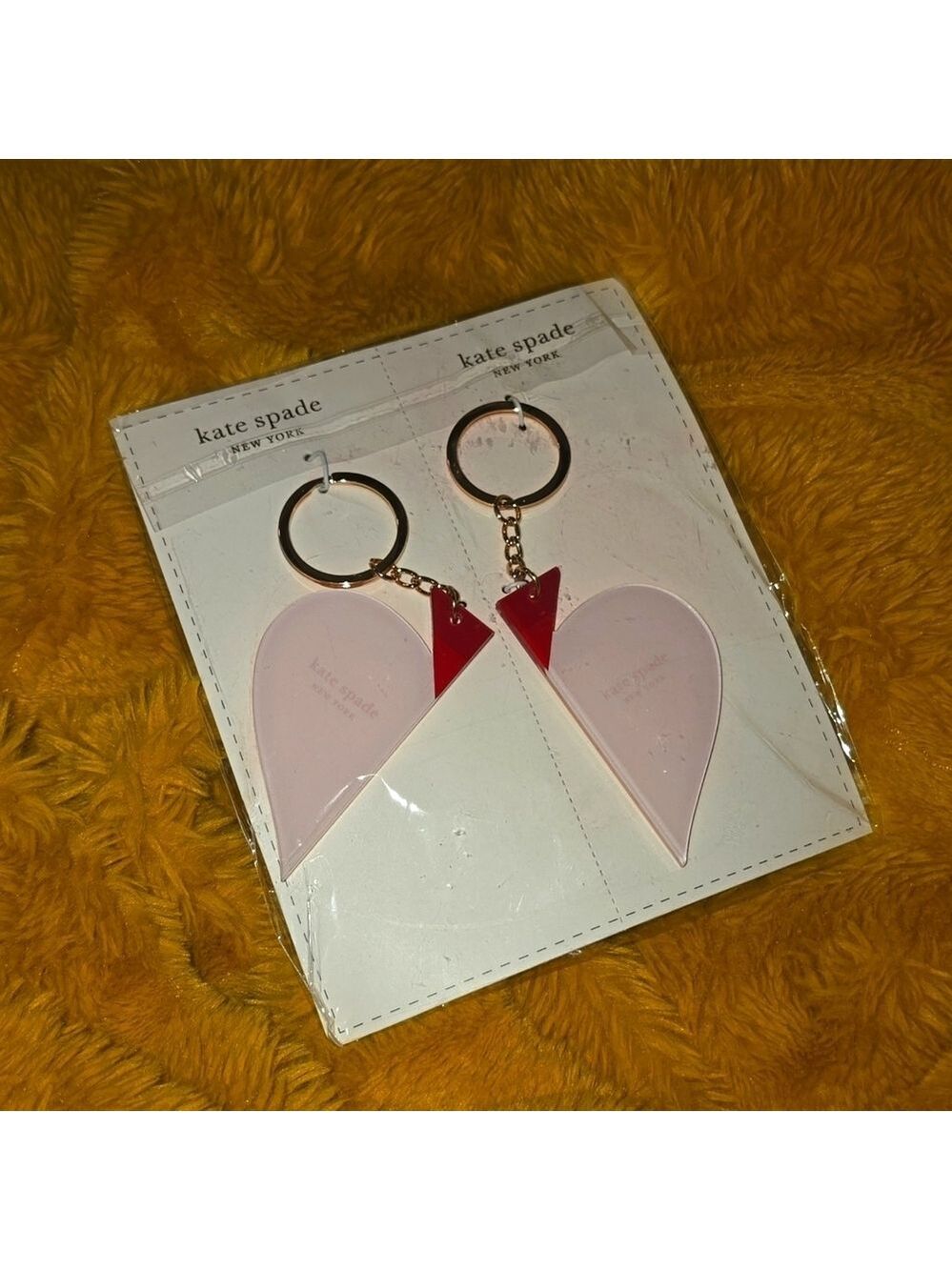 Nwt kate spade 2 key fob chains new